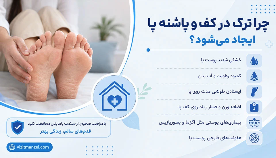 درمان سریع ترک کف پا